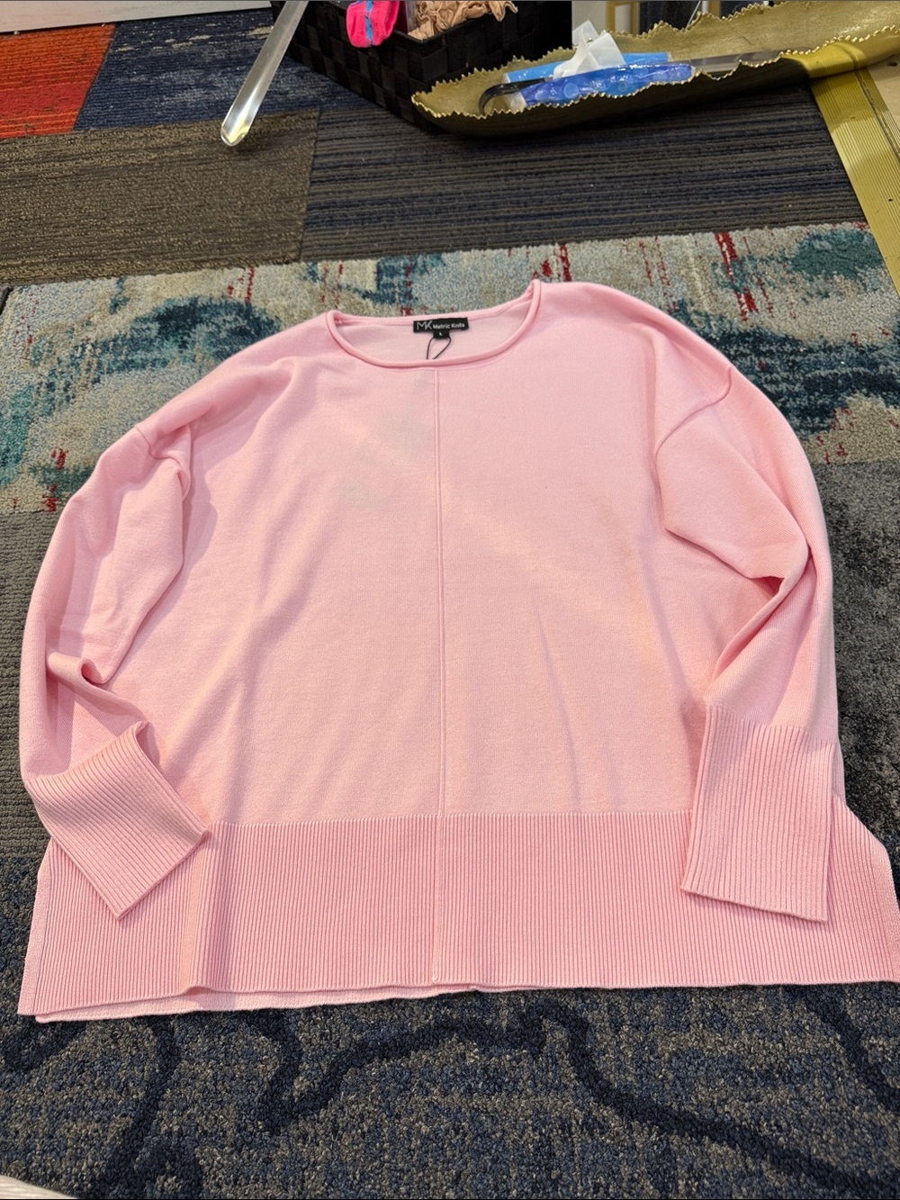 Metric Knits Light Pink Sweater 32279
